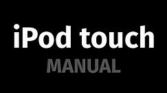 iPod touch 2020 SetUp Manual Guide