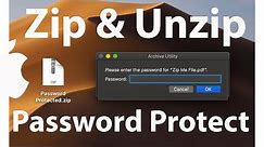 How to Zip Files in Mac  How to Unzip On Mac  Password Protected Zip File Mac  Unzip Command Mac!