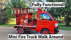✅ The Crazy Capable Japanese Mini Fire Truck! Daihatsu Hijet Walk Around and Specs
