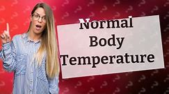 Is a temperature of 35.7 normal under arm?