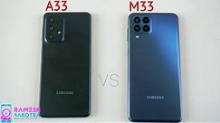 Samsung Galaxy A33 5g vs Galaxy M33 5g SpeedTest and Camera Comparison