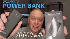YooCas PD Portable Charger Review - 20000 mAh Fast Charging USB-C Charging Bank