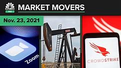 Zoom, oil, and CrowdStrike are some of today's top plays moving the markets: Pro Market Movers Nov. 23