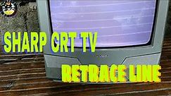 SHARP CRT TV RETRACE LINE FIX EASY...
