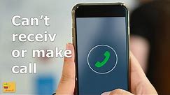 Can not receive or make calls from iPhone