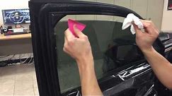 How to Install apply window tint film Precut kit on a car suv truck side door windows