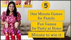 5 Fun Games for Party | Indoor games | One minute games | Kitty Party Games (2023)