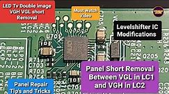 Led Tv panel Vgh,Vgl short removal method by modifying gate signals on 40 inch Sansui|AUO|T390HVN04