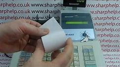 Instructions On How To Set Up Sharp XE-A203 Or XE-A206 Cash Register First Time Use Out The Box