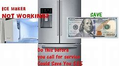 How to Reset ICE Maker for Samsung Refrigerator When It's Not Working.