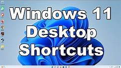 How To Create & Add Desktop Shortcut Icons In Windows 11 | A Quick & Easy Guide