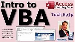 Introduction to Programming in Visual Basic for Applications (VBA) in Microsoft Access (Access VBA)