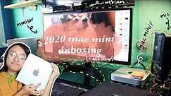 2020 16gb mac mini M1 + new desktop accessories unboxing & set up (chill/asmr) 🖥 🌟