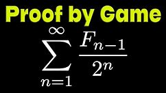 Proof by Game (infinite Fibonacci sum)