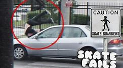 SKATERS Getting Hit By CARS 2023 ‼️ (Skateboard FAIL Compilation)