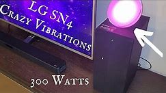 LG SN4 Soundbar - Bass Blast Test with CRAZY Vibrations
