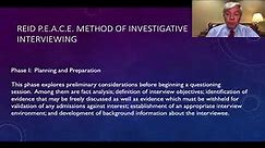 Reid P.E.A.C.E. Method of Investigative Interviews