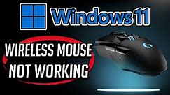 FIX Wireless Mouse Not Working Windows 11
