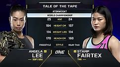 Angela Lee vs. Stamp Fairtex | ONE Championship Full Fight