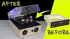 How to turn PC CDROM into Vintage Record Player Style