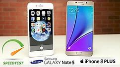 IPhone 8 Plus vs Samsung Galaxy Note 5 - Speed Comparison ⚡⚡⚡