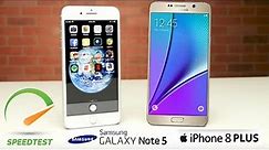 IPhone 8 Plus vs Samsung Galaxy Note 5 - Speed Comparison ⚡⚡⚡