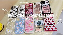 Unboxing iPhone 12 cases | Aesthetic Case Haul, Cute & Minimalist Design, Shopee Haul