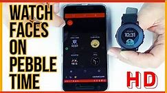 How to Change the Watchface on Pebble Time Round