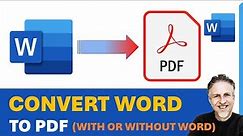Converter - Word to PDF | Convert MS Word to PDF | 3 Methods: including 2 Free Online Options