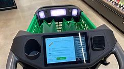 Amazon shopping cart demo at Amazon Fresh grocery store Woodland Hills