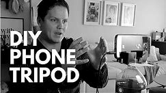 How to make a DIY Phone Tripod // $0 Homemade Tripod