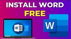 How to Download & Install Microsoft Word/ Office For Free on Laptop [Best Free Alternatives]