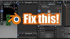 How to Reset Workspace in Blender