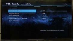 How To Manage Audio Description On 40 Inch TCL Roku TV Class 3 Series