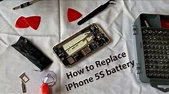 How to change iPhone5s battery