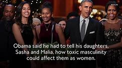 Barack Obama Opened Up About Explaining Toxic Masculinity to Sasha and Malia
