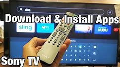 Sony Smart TV: How to Download / Install Apps (Android TV)