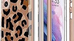 Esdot for Samsung Galaxy S21 Plus Case,Military Grade Passing 21ft Drop Test,Rugged Cover with Fashionable Designs for Women Girls,Protective Phone Case for Galaxy S21 Plus 6.7" Beautiful Cheetah