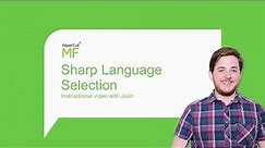 Demo: Sharp OSA n2 Language Selection Demo