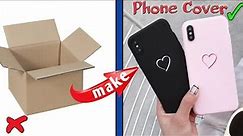 mobile phone cover making at home | how to make phone cover at home | make phone cover use cardboard