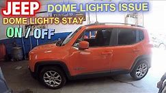 Jeep dome light issue done lights stays on or off problem with setting easy fix