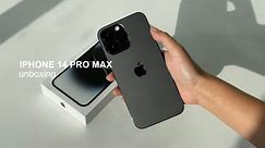 Iphone 14 Pro Max (Space Black) 📱 unboxing, set-up, and accesories ✨