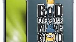 Head Case Designs Officially Licensed Despicable Me Bad Decisions Funny Minions Soft Gel Case Compatible with Apple iPhone 13 Pro Max
