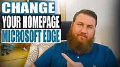 How to Change your Homepage in Microsoft Edge