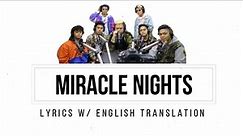 Miracle Nights Lyrics w/ English Translation - Allmo$t ft. L.A. GOON$ & Peso Mercado