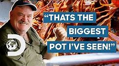 The Wizard Crew Lure In The BIGGEST Cage Of Crabs Ever! | Deadliest Catch
