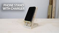 DIY PHONE STAND WITH CHARGER | Ale's Everyday