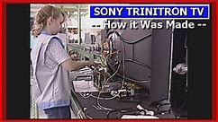 1998 SONY TRINITRON TV How was it Made - For Discussion, Television Japan Electronics