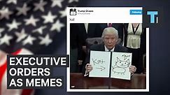 Trump's Executive Orders Turned Into Hilarious Memes