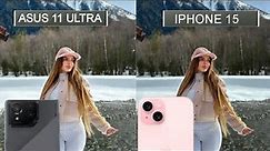 Asus zenfone 11 Ultra VS iPhone 15 Camera test Comparison